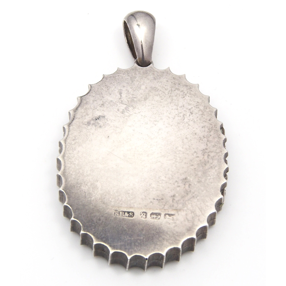 Locket - Silver with Gold Decoration - Dated 1881