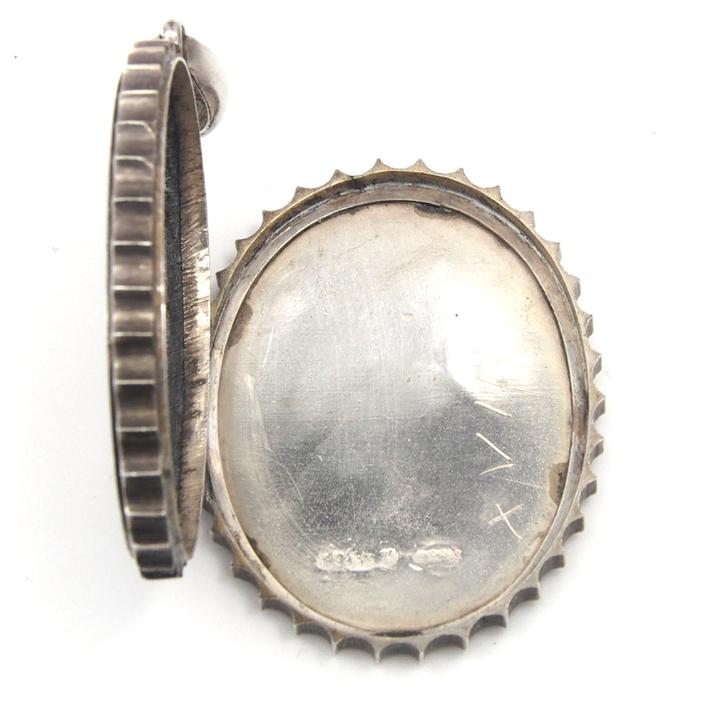 Locket - Silver with Gold Decoration - Dated 1881