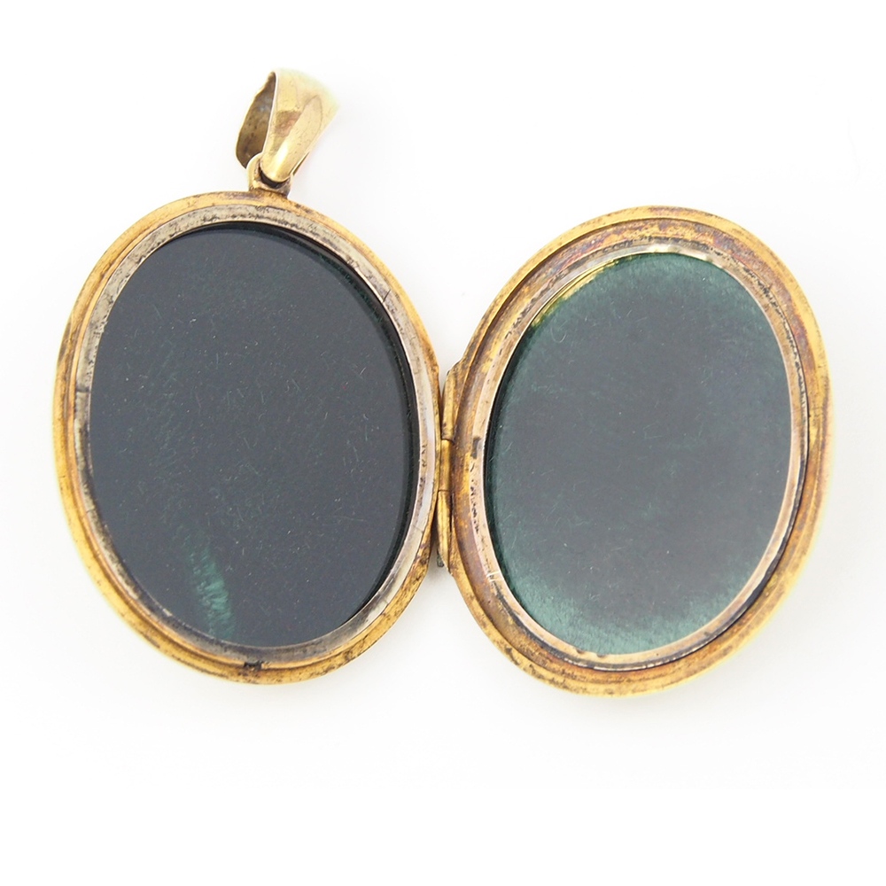 Locket - Victorian Emerald, Pearl and Diamond Gold