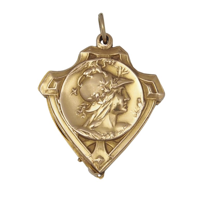 Locket - Art Nouveau Gold