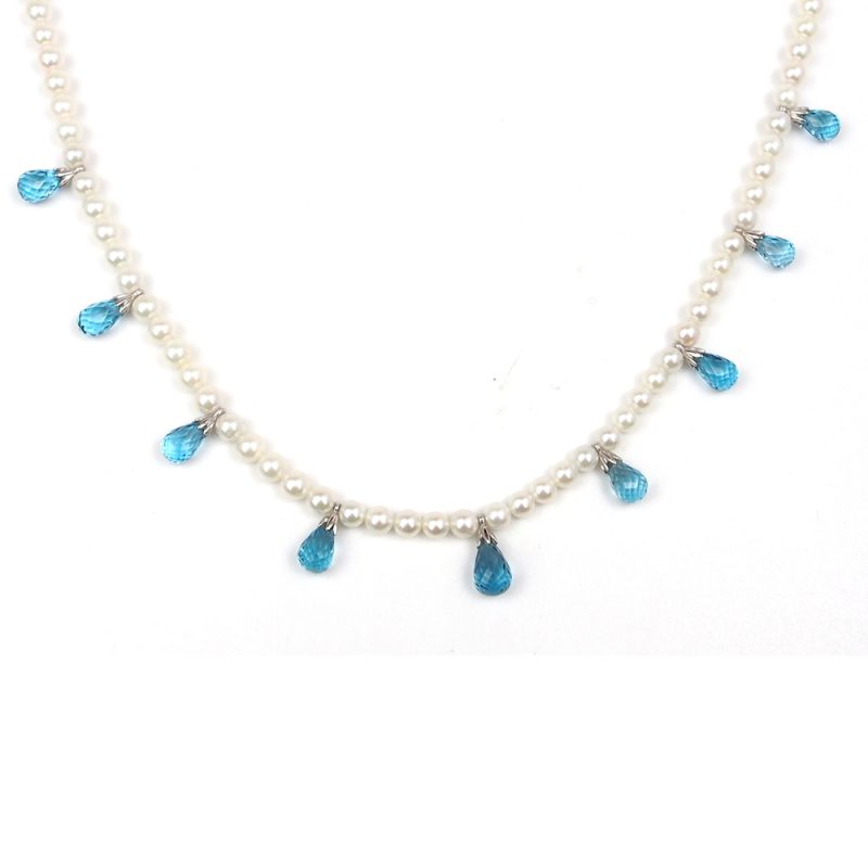 Topaz & Pearl Necklace