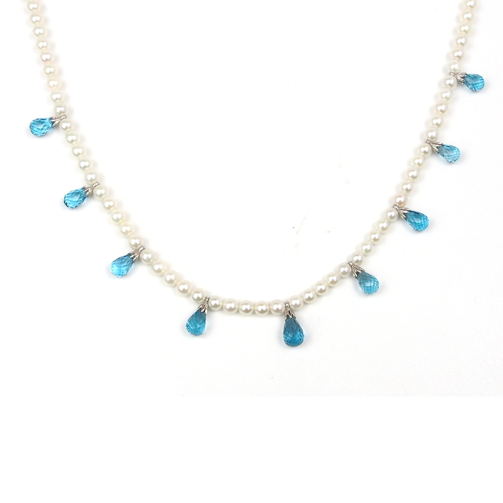 Topaz & Pearl Necklace