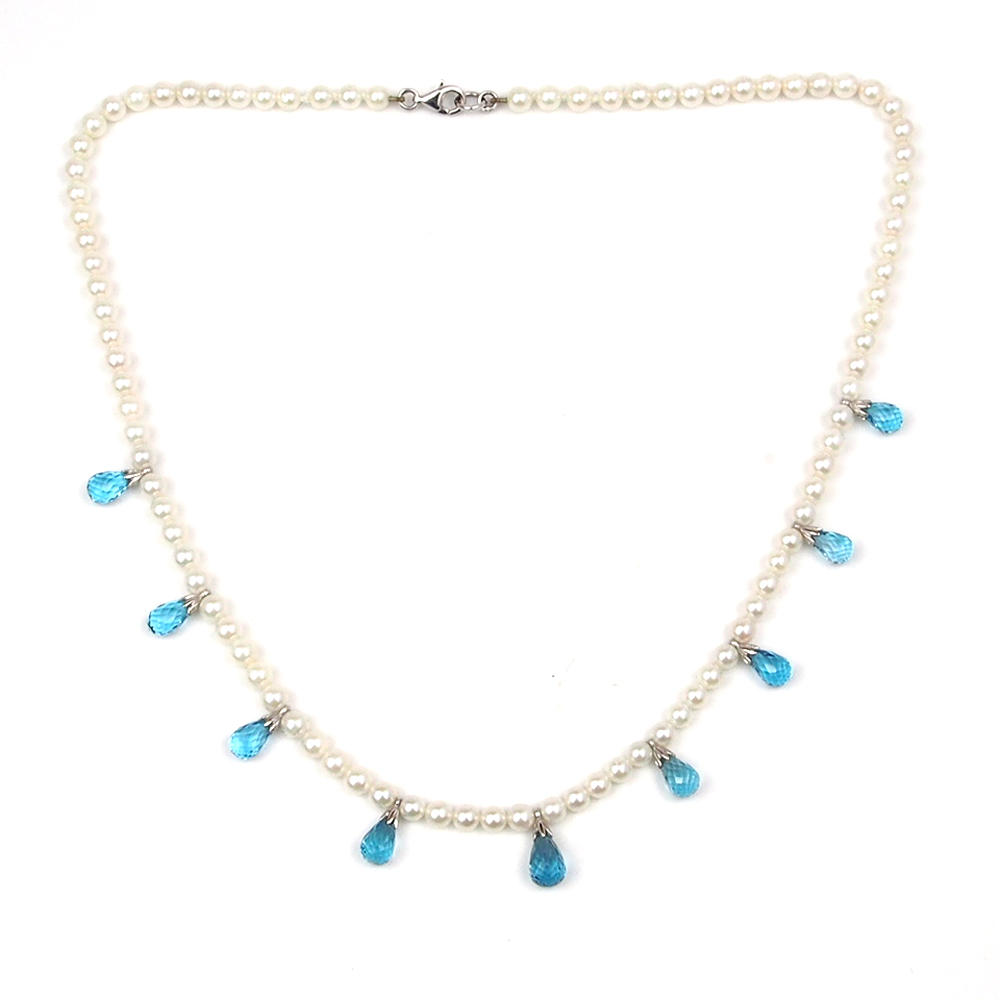 Topaz & Pearl Necklace