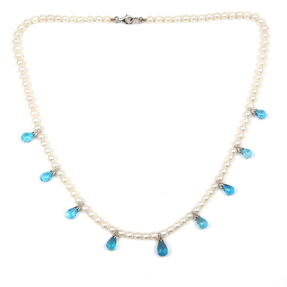 Topaz & Pearl Necklace