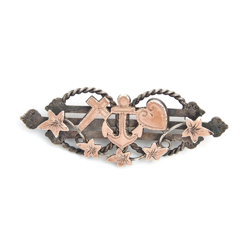 Faith, Hope & Charity Brooch - Dated 1898