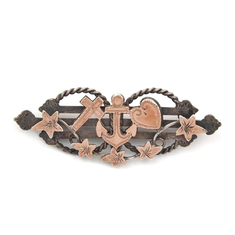 Faith, Hope & Charity Brooch - Dated 1898