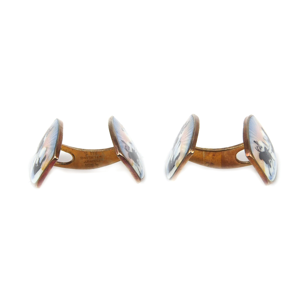Cufflinks - Enamel - Scharning, Norway