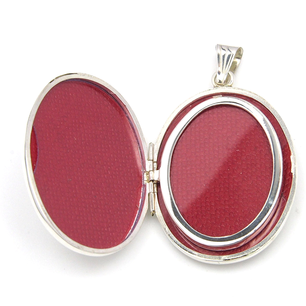 Silver Four Picture Family Locket