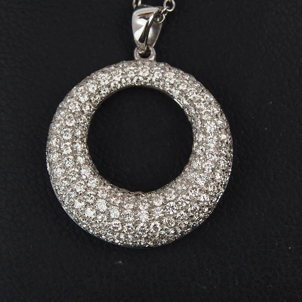 Diamond Circle pendant - 1.20ct