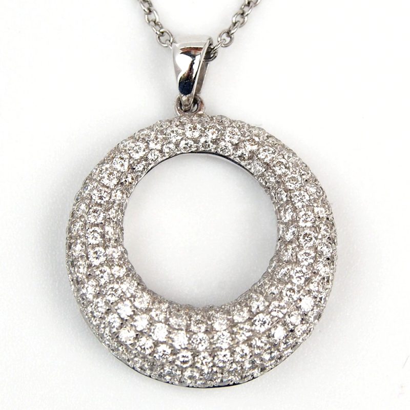 Diamond Circle pendant - 1.20ct