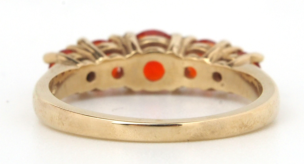 Opal Five Stone Ring - Fire