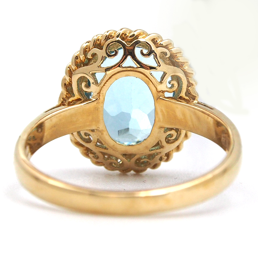 Topaz Oval Single Stone Ring