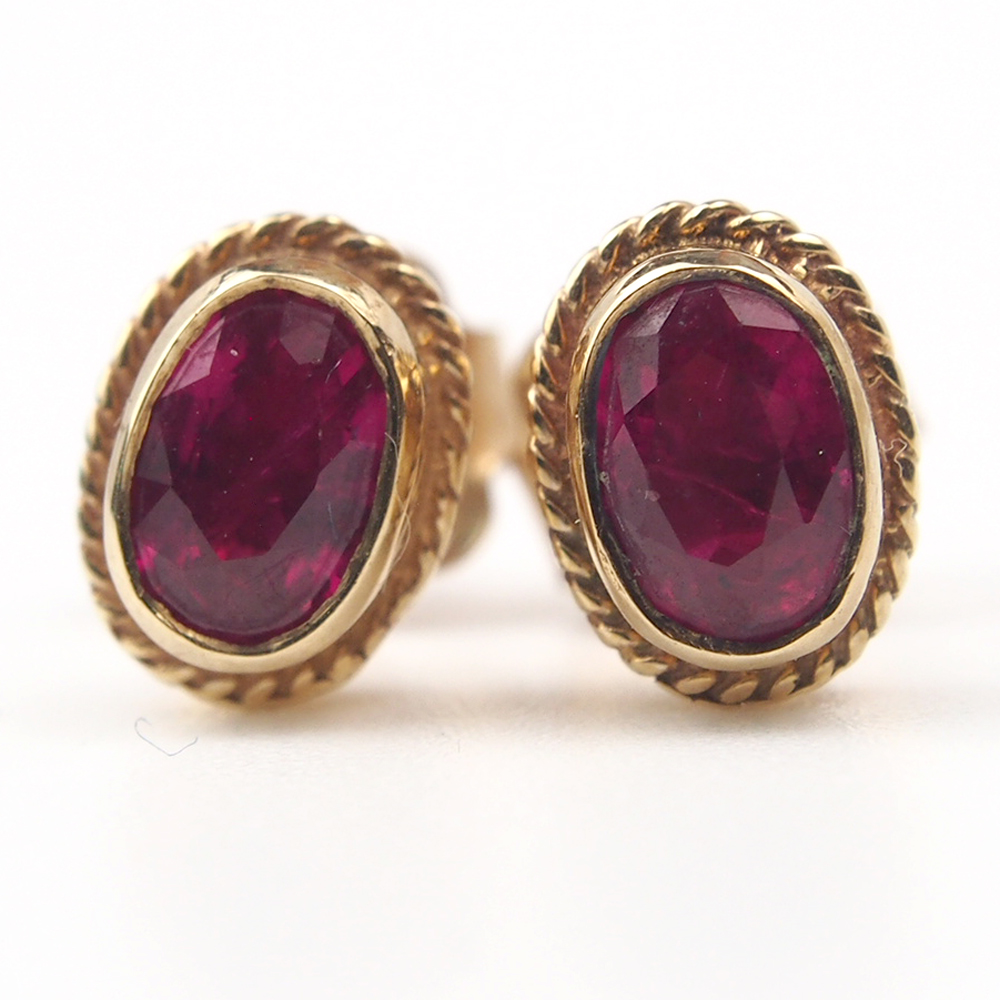Ruby Stud Earrings