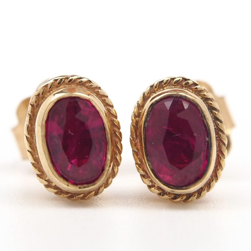 Ruby Stud Earrings