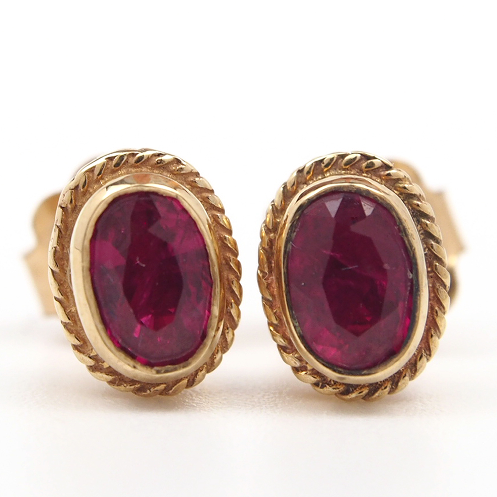 Ruby Stud Earrings