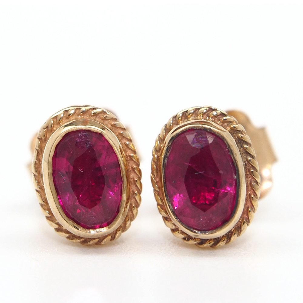 Ruby Stud Earrings
