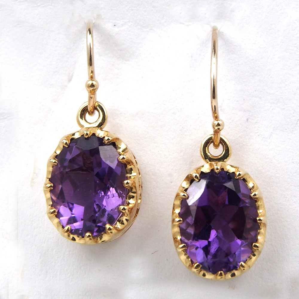Amethyst Drop Earrings