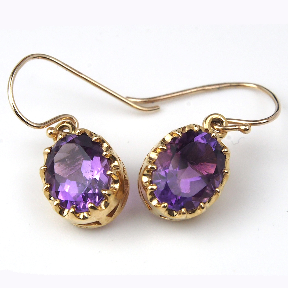 Amethyst Drop Earrings