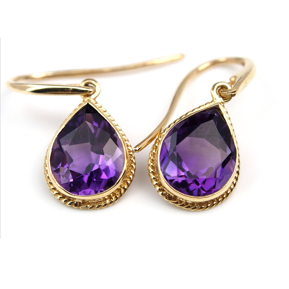 Amethyst Drop Earrings