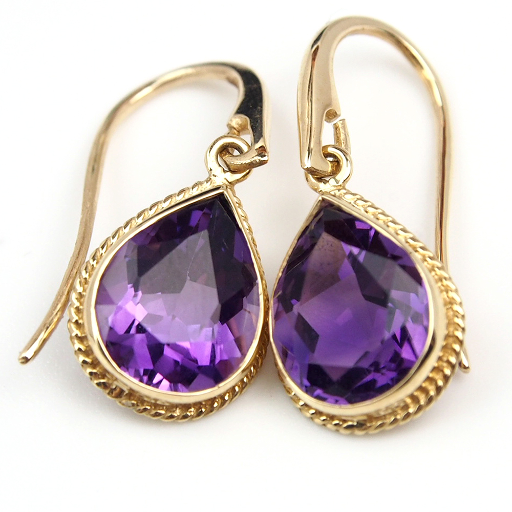 Amethyst Drop Earrings