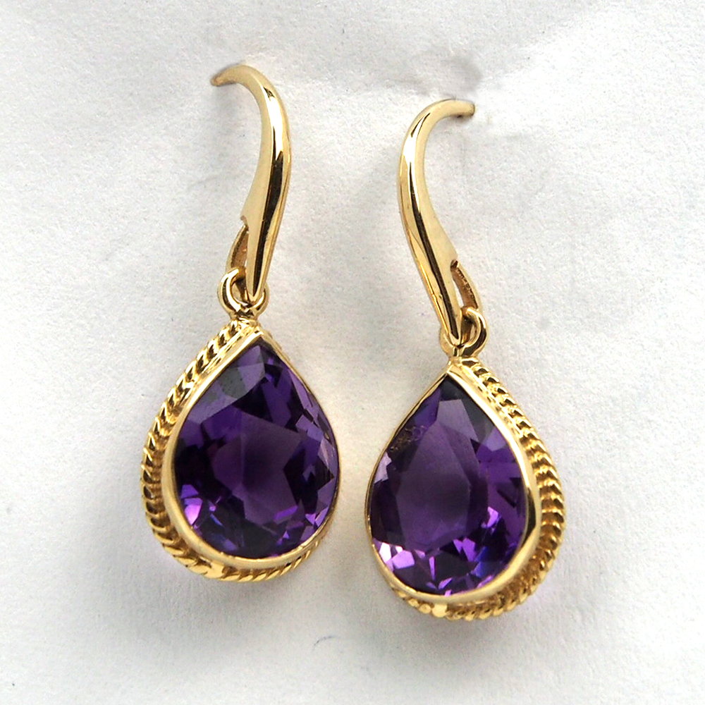 Amethyst Drop Earrings