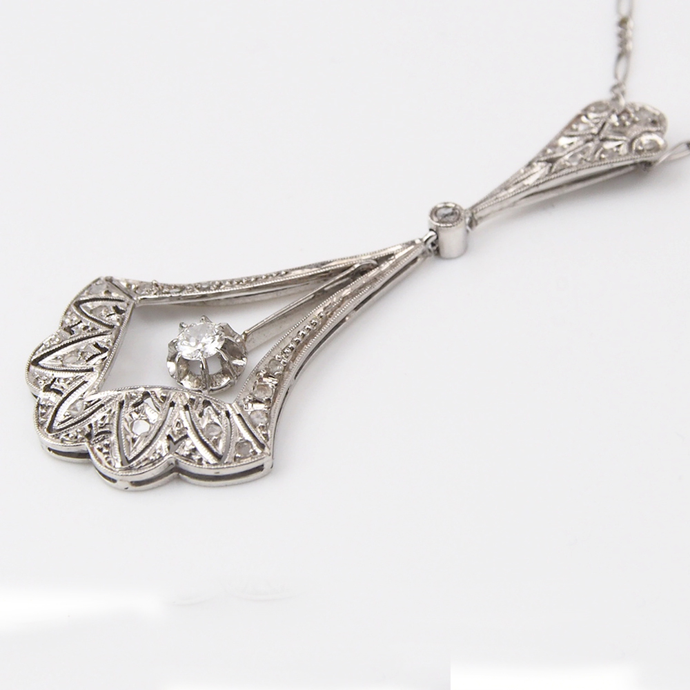 Diamond Vintage French Necklace