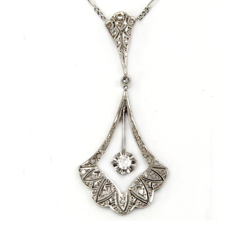 Diamond Vintage French Necklace