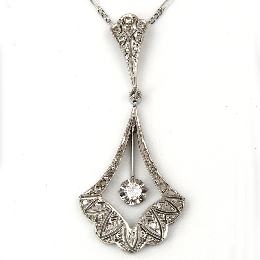 Diamond Vintage French Necklace
