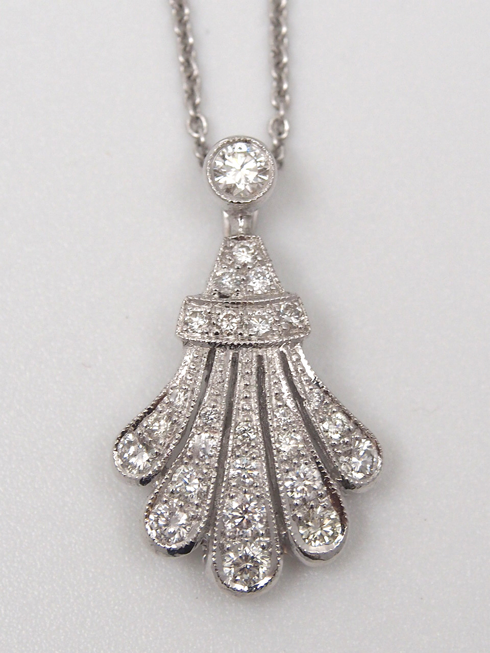 Diamond Art Deco Style pendant
