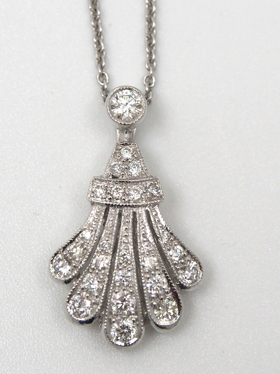 Diamond Art Deco Style pendant