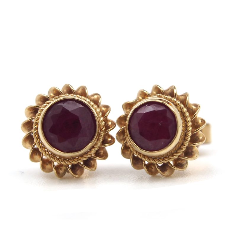 Ruby Stud Earrings