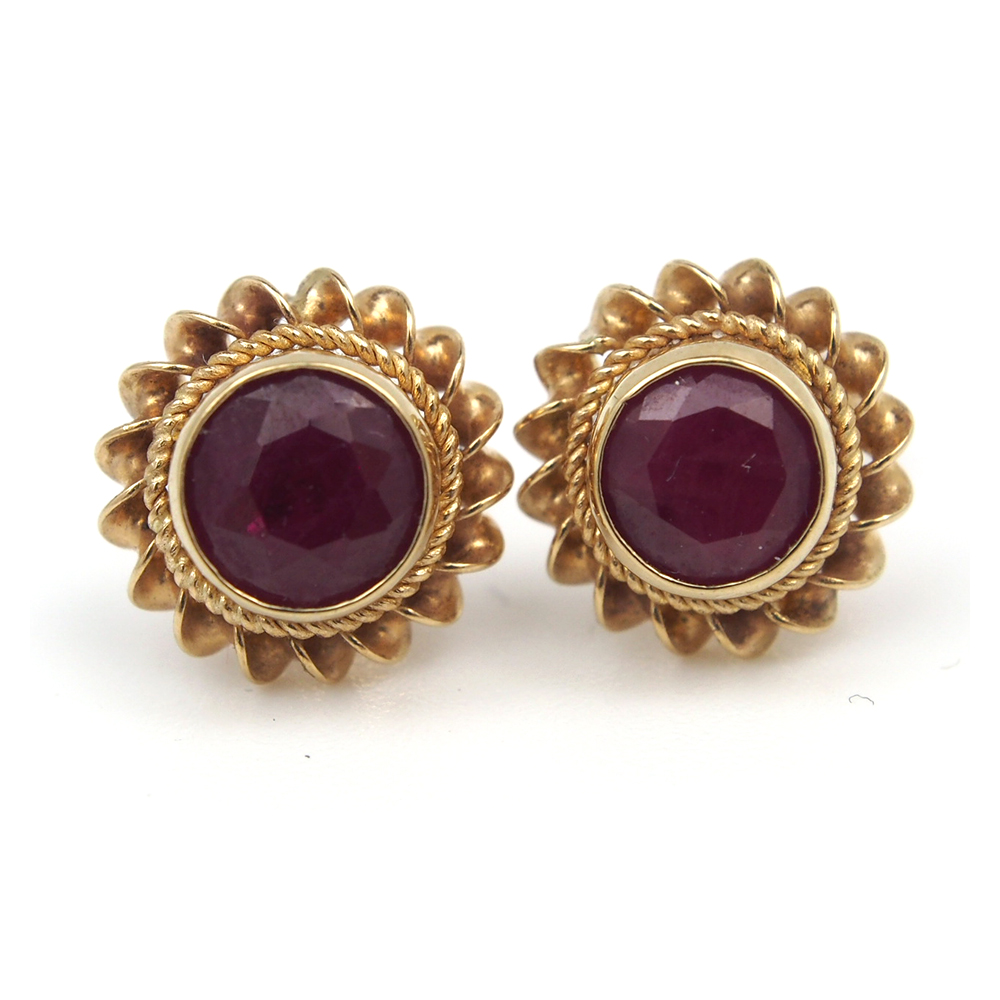 Ruby Stud Earrings