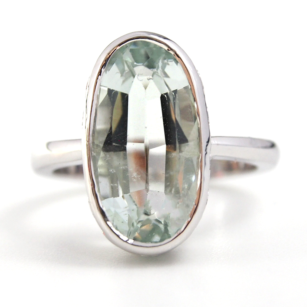 Aquamarine Solitaire Ring 5.70ct