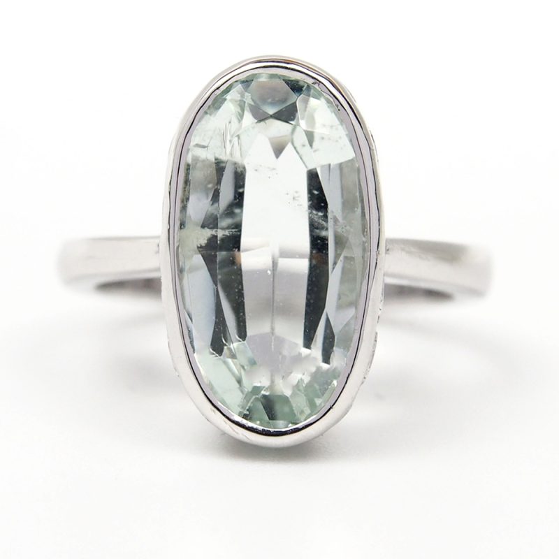 Aquamarine Solitaire Ring 5.70ct