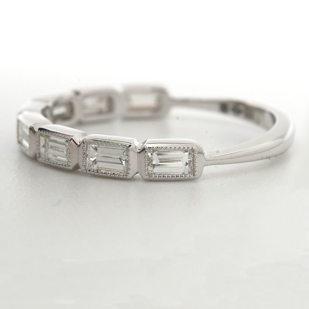 Diamond Half Eternity Ring - Platinum