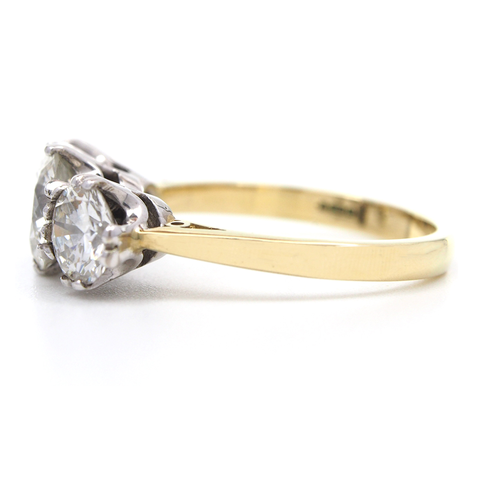 Diamond Three Stone Ring - 3.78ct