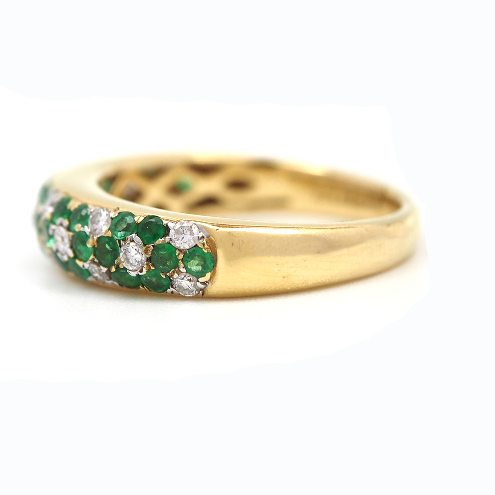 Emerald and Diamond Ring