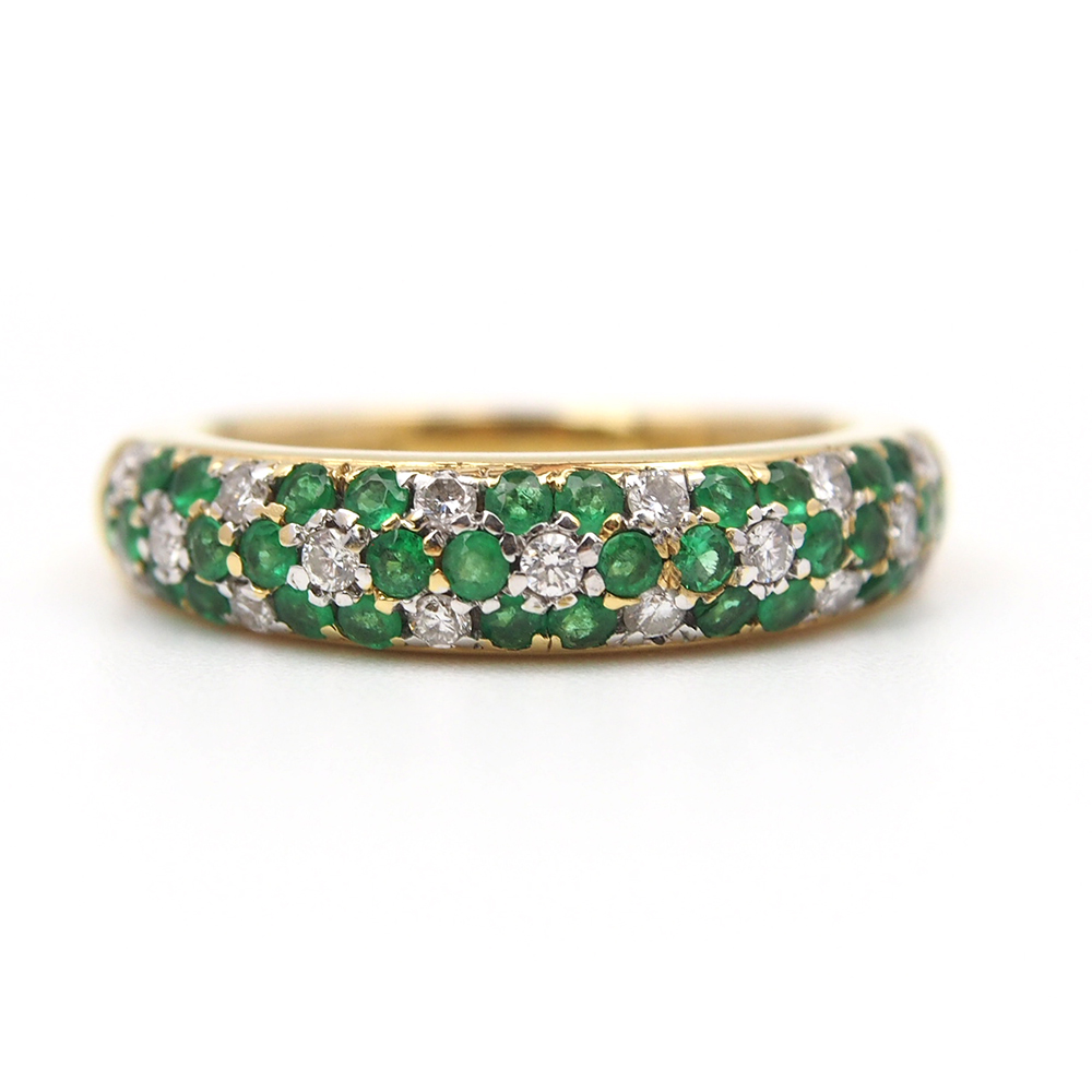 Emerald and Diamond Ring