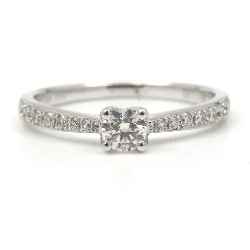 Diamond 18ct White Gold Ring - G / VS2