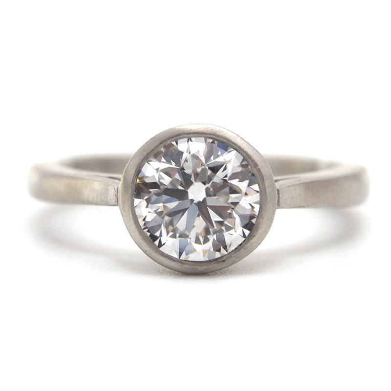 Diamond Solitaire Ring - GIA Cert E/VS1  1.51ct - Platinum