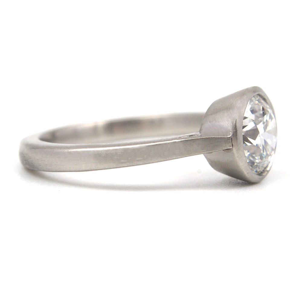 Diamond Solitaire Ring - GIA Cert E/VS1  1.51ct - Platinum