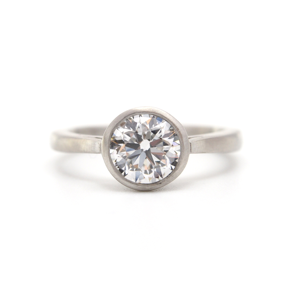 Diamond Solitaire Ring - GIA Cert E/VS1  1.51ct - Platinum