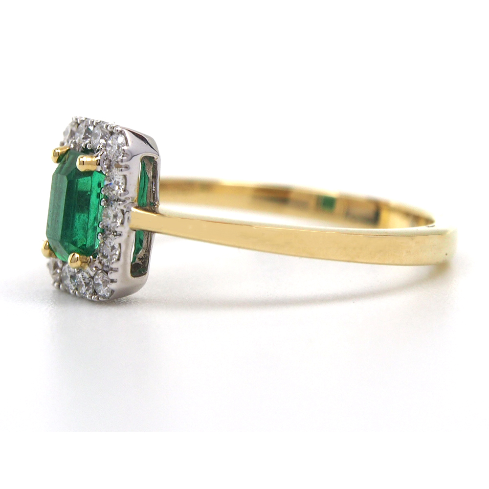 Emerald and Diamond Ring