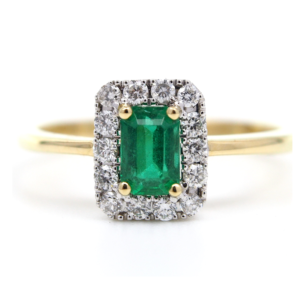 Emerald and Diamond Ring