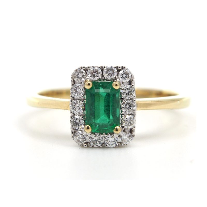 Emerald and Diamond Ring