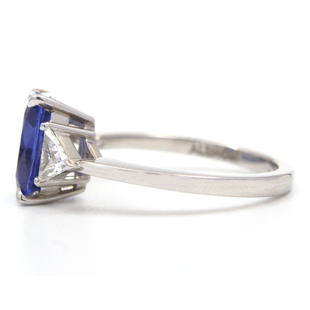 Tanzanite and Diamond Ring - Platinum