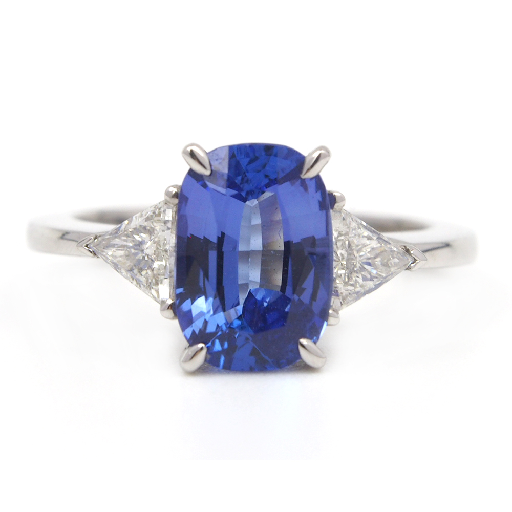 Tanzanite and Diamond Ring - Platinum