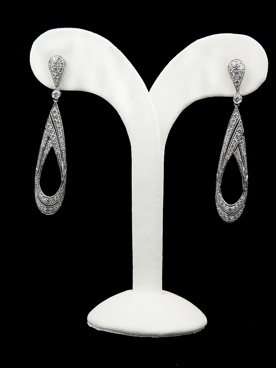 Diamond Drop Earrings - 1.08ct