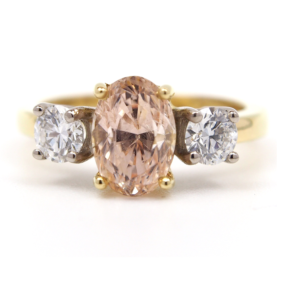 Sapphire and Diamond Ring - Certificated Natural 2.01ct
