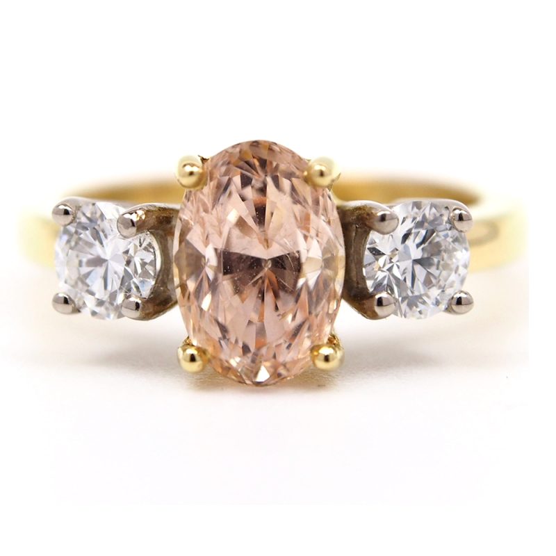 Sapphire and Diamond Ring - Certificated Natural 2.01ct